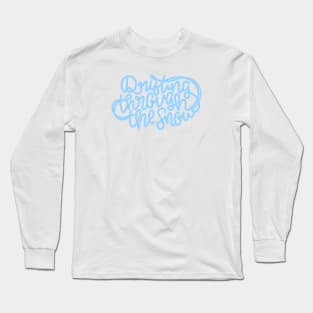 Drifting Through The Snow (Light Blue) Long Sleeve T-Shirt